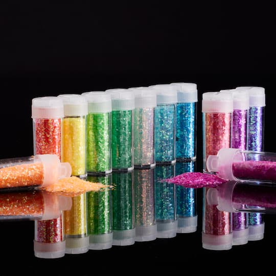 12 Pack: Neon Chunky Glitter Set by Recollections™